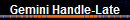 Gemini Handle-Late