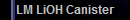 LM LiOH Canister