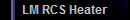 LM RCS Heater