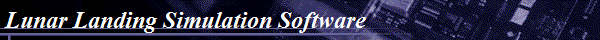 Lunar Landing Simulation Software