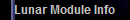 Lunar Module Info
