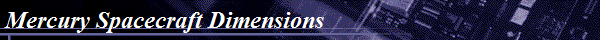 Mercury Spacecraft Dimensions
