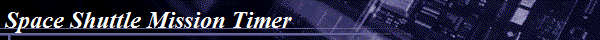 Space Shuttle Mission Timer